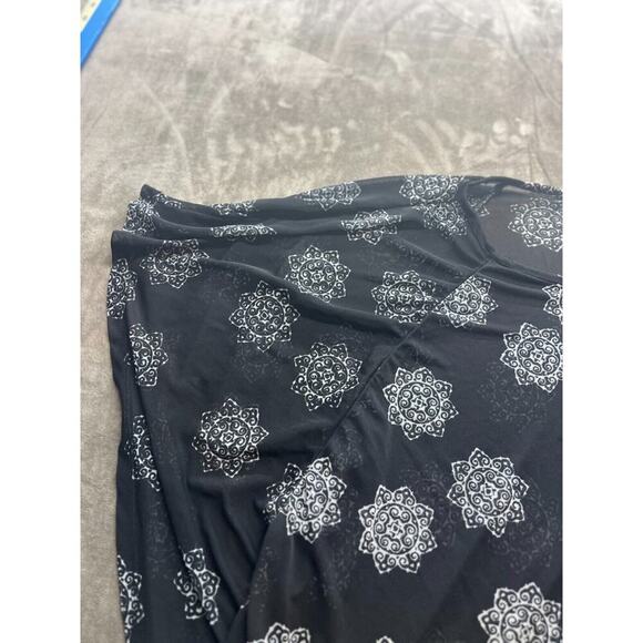 Lane Bryant Tunic Top Shirt Size‎ 18/20 Sheer Black Long Sleeve Coverup - Picture 2 of 5